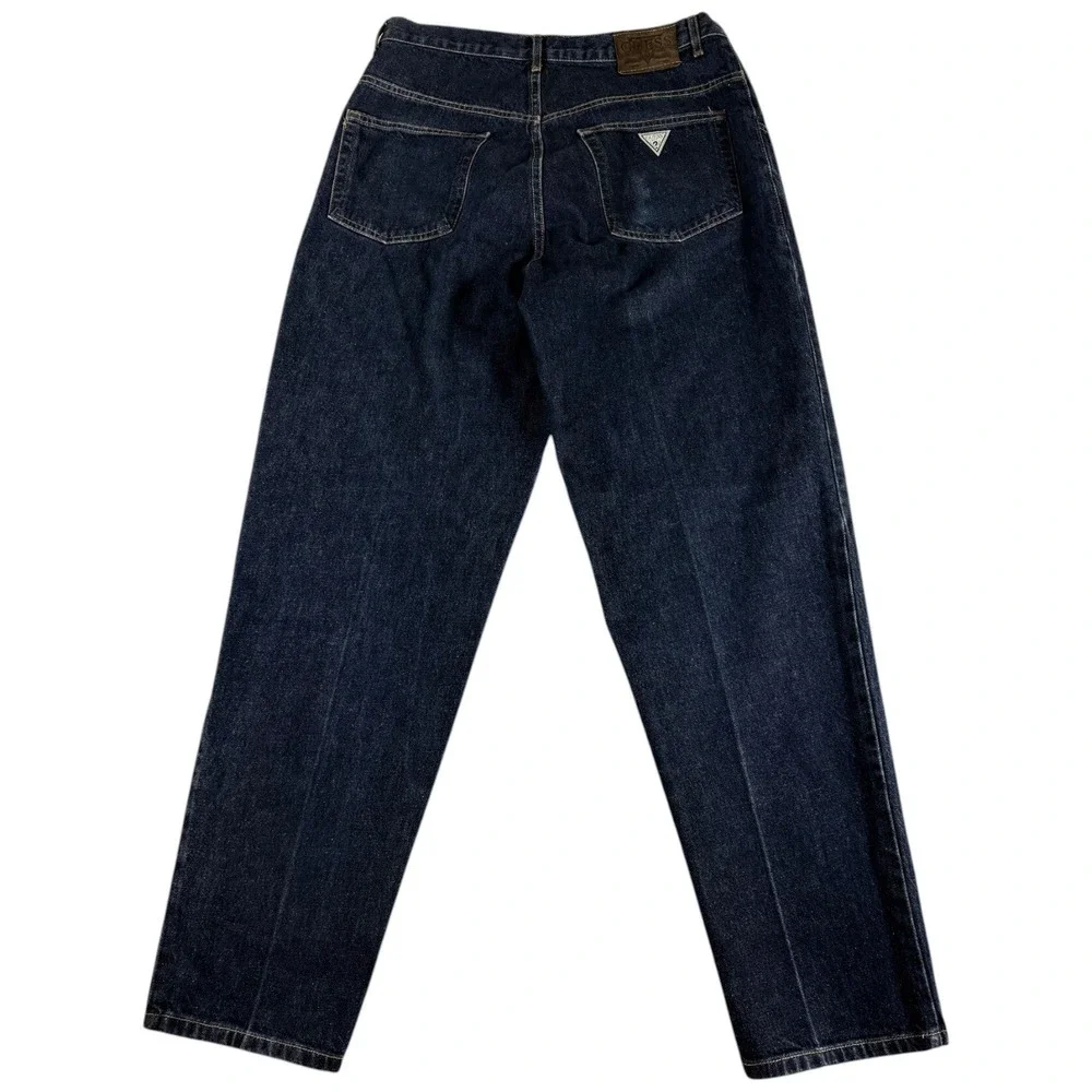 Vintage Guess Pascal 075 Jeans Men 34 Dark Wash Rugged Y2K Loose Fit Tapered Leg